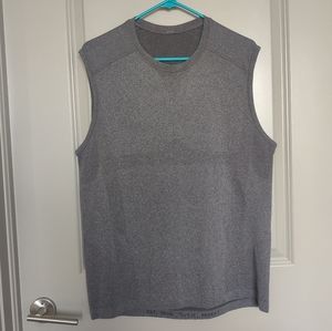 Lululemon men's Metal Mesh Tech Tank Grey